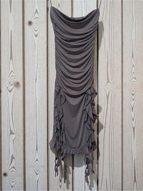 black long sleeve ribbed bodycon dress colour_chocolate Black ribbed knit bodycon Size:D (8-10) Dark Terracotta Bridesmaid Dresses